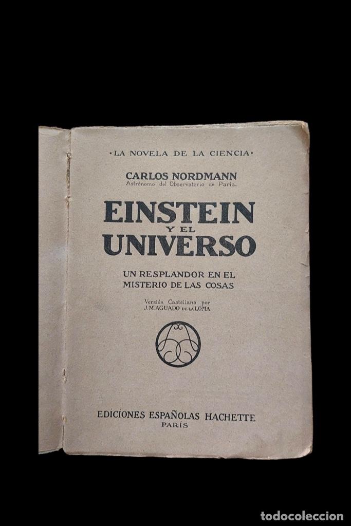 Libros antiguos: Einstein y el universo - Carlos Nordmann - Foto 1
