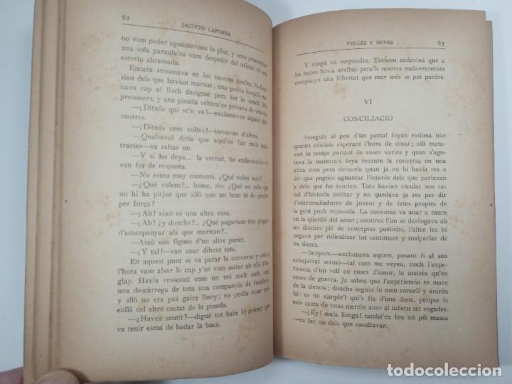 Libros antiguos: Jacinto Laporta - Velles y Noves. (1922) - Dedicat - Foto 5