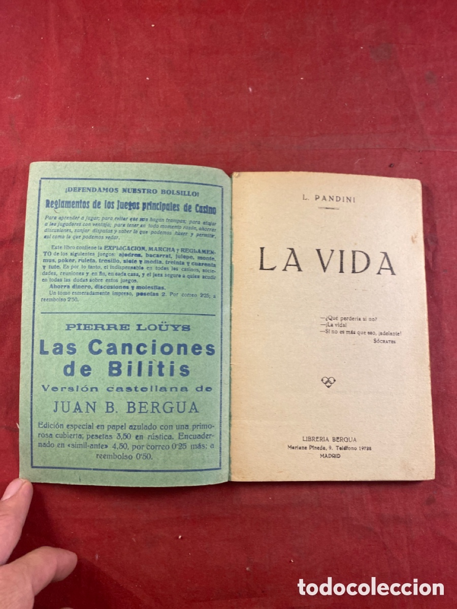 Libros antiguos: LA VIDA. S. PANDINI - Foto 2