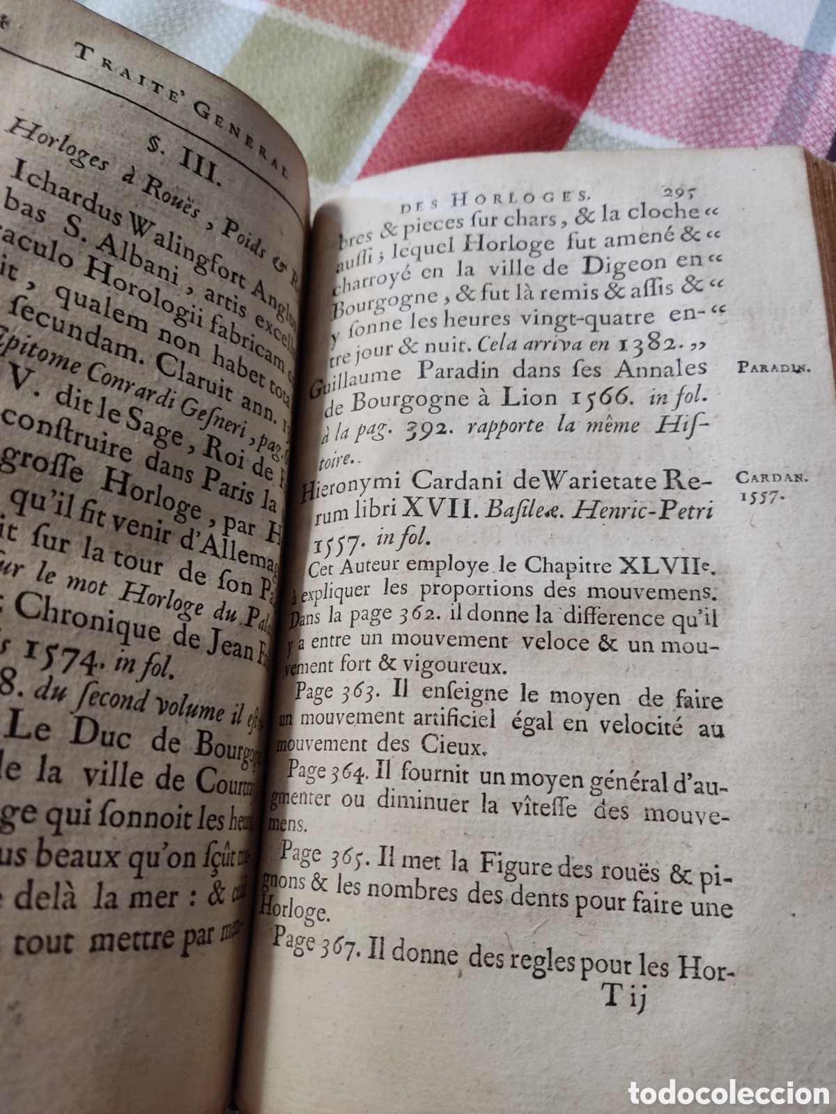 Libros antiguos: 1734 traite general des horloges jacques allexandre. Espectacular. - Foto 8