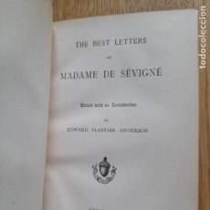 Libros antiguos: THE BEST LETTERS OF MADAME DE SEVIGNE, A.C.MCCLURG AND COMPANY, CHICAGO, 1898. Lote 362766530