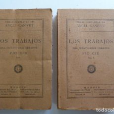 Libros antiguos: LOS TRABAJOS DEL INFATIGABLE CREADOR PIO CID. ÁNGEL GANIVET. 2 TOMOS. MADRID 1928. Lote 362919820