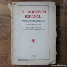 Libros antiguos: AUGUSTO GENIN - EL ROBINSÓN ESPAÑOL - 1927 -. Lote 363093765