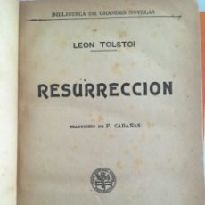 Libros antiguos: RESURRECCION, LEON TOLSTOI, 1930. Lote 363185080