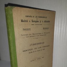Libri antichi: COMPAÑIA DE LOS FERROCARRILES MADRID A ZARAGOZA Y ALICANTE - AÑO 1914 - GRABADOS.. Lote 363278820