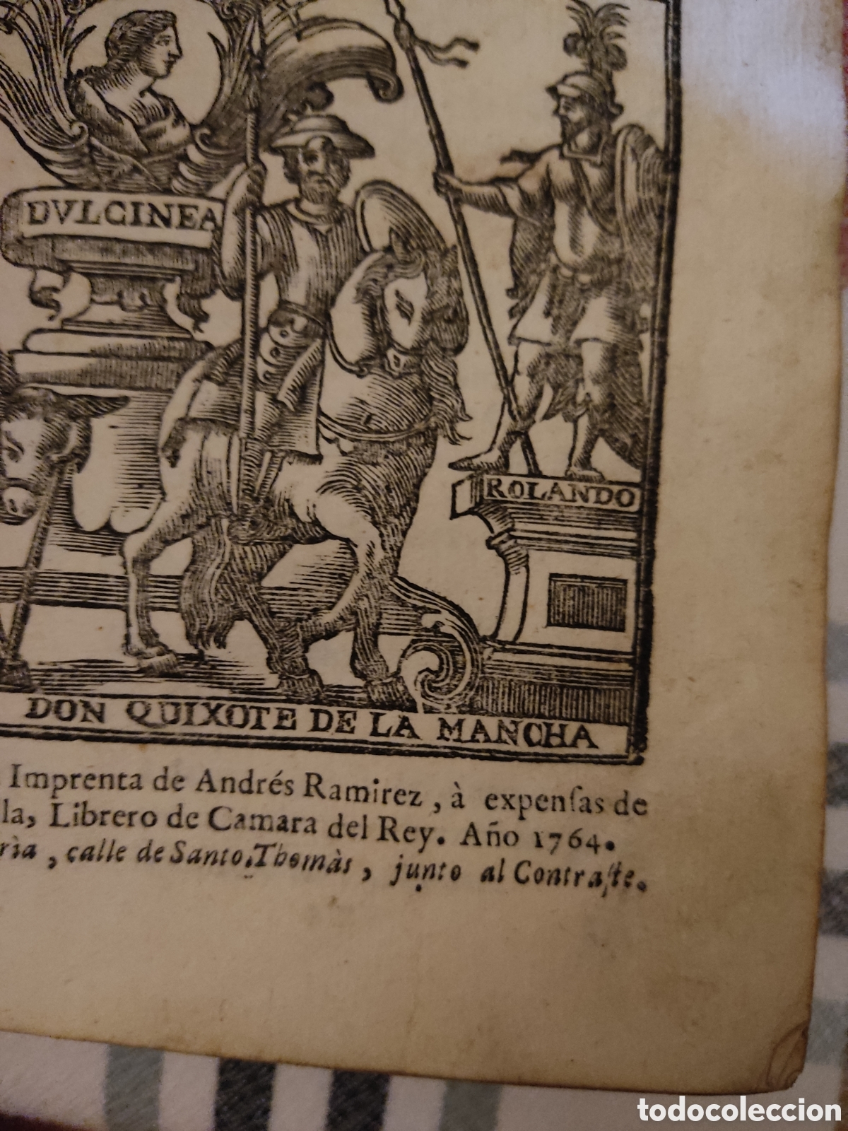 Libros antiguos: Don quixote de la mancha 1764 dos tomos - Foto 16