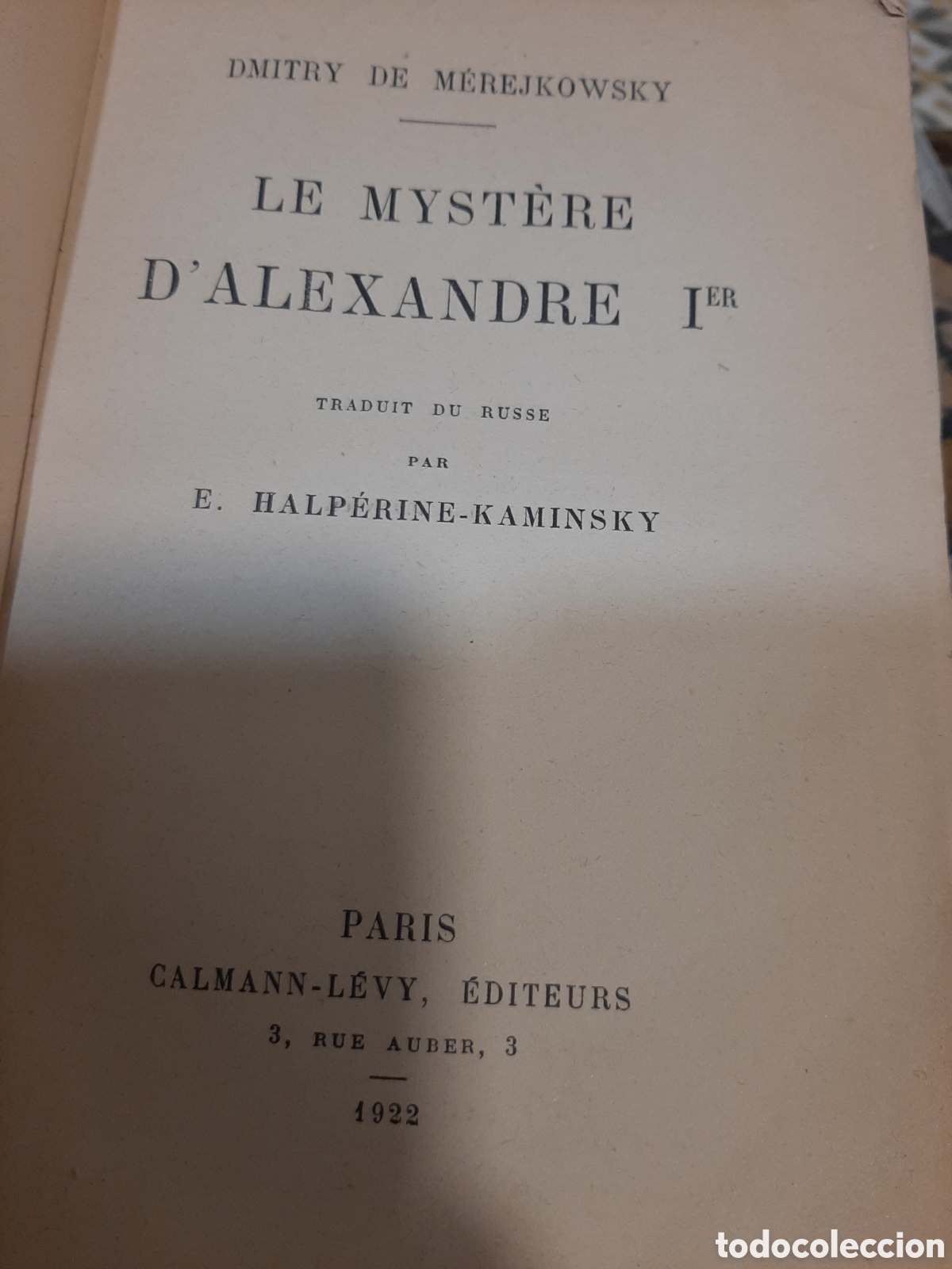 Libros antiguos: Le mystere d,alexandre I - Foto 3