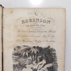 Libros antiguos: LE ROBINSON DE DOUZE ANS. MALLES DE BEAULIEU. PARIS, 1838. BELLA ENCUADERNACIÓN ROMÁNTICA. Lote 363754875