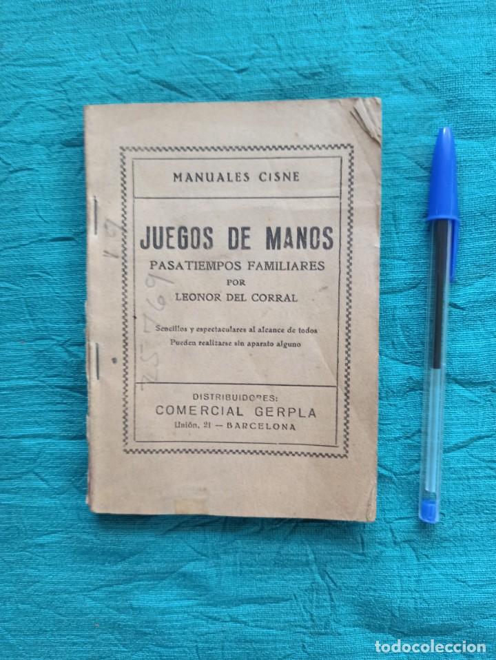 Libros antiguos: Antiguo libro Juegos de manos. Pasatiempos. Ilusionismo. - Foto 1