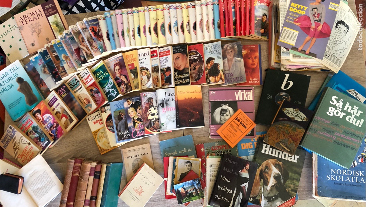 Libros antiguos: Lote libros suecos - Foto 1