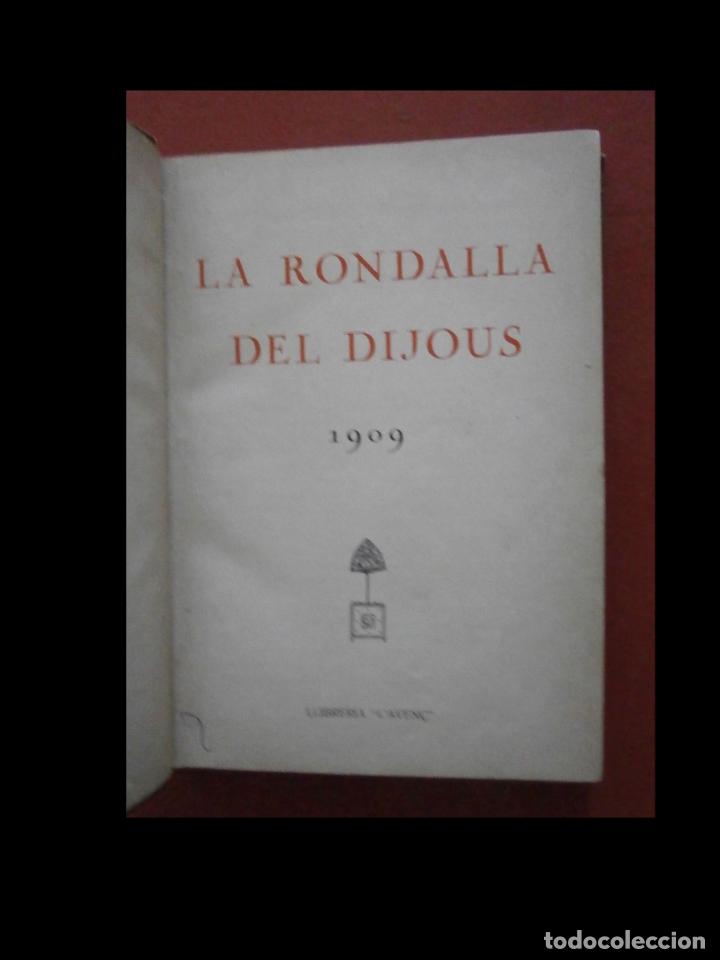 Libros antiguos: La rondalla del dijous. 1909 - Foto 5