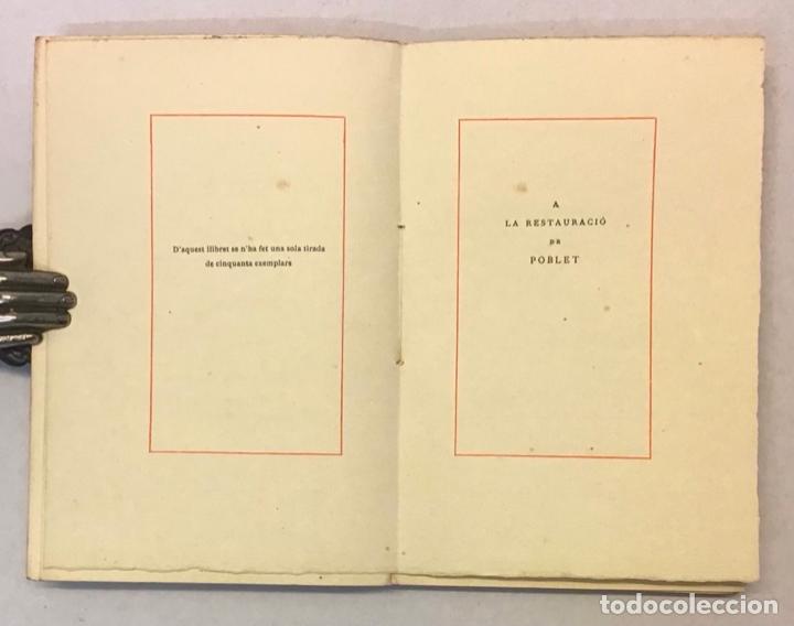Libros antiguos: DE LA COLLA. POBLET. Edici&oacute; dofrena. - Foto 3
