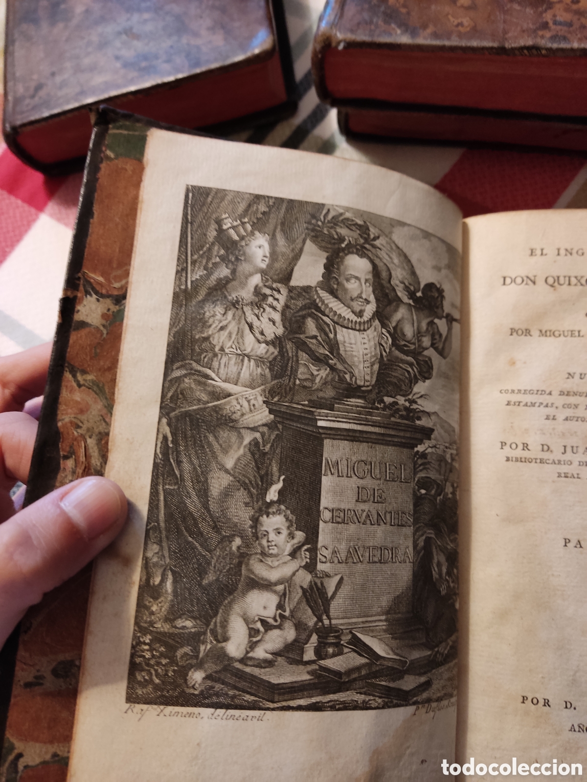 Libros antiguos: Don quixote de la mancha 1797 5 tomos - Foto 4