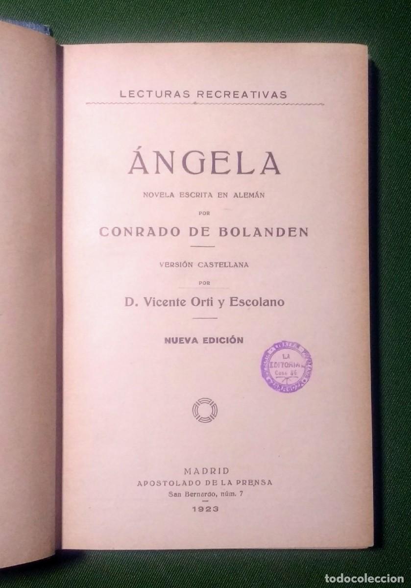 Libros antiguos: ANGELA - SIMON PEDRO Y SIMON MAGO - 1923 - Foto 2