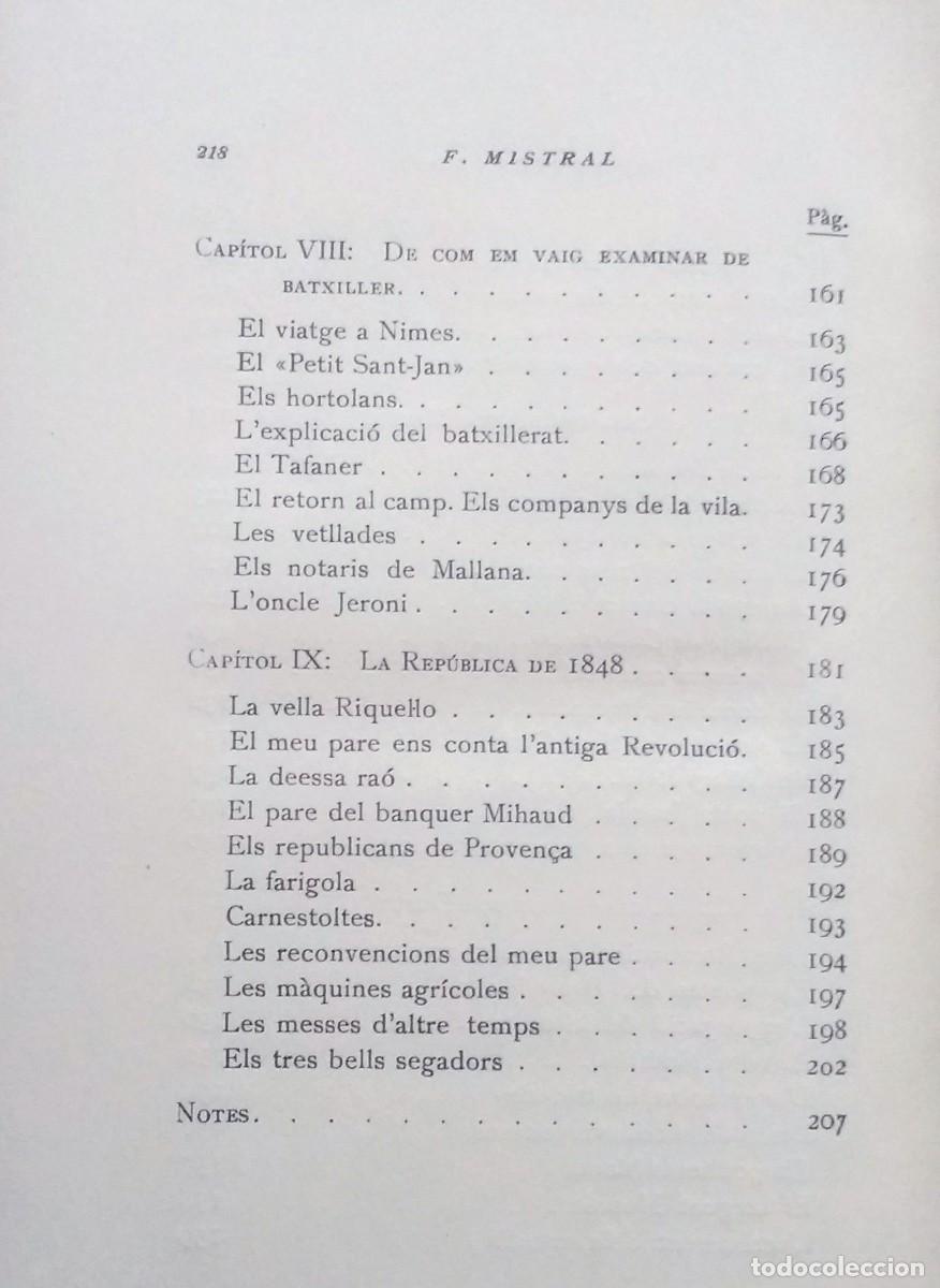 Libros antiguos: FREDERIC MISTRAL - ELS CL&Agrave;SSICS DEL M&Oacute;N - BARCINO 1931 - Foto 6
