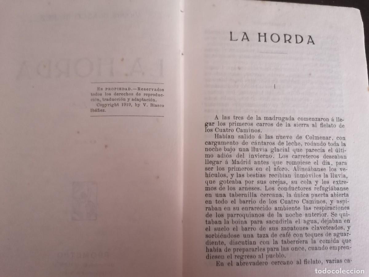 Libros antiguos: Obras de Vicente Blasco Ib&aacute;&ntilde;&eacute;z - Foto 22