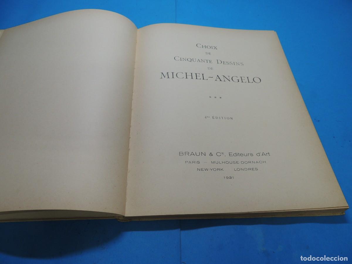 Libros antiguos: CHOIX DE CINQUANTE DESSINS DE MICHEL-ANGELO . - Foto 4