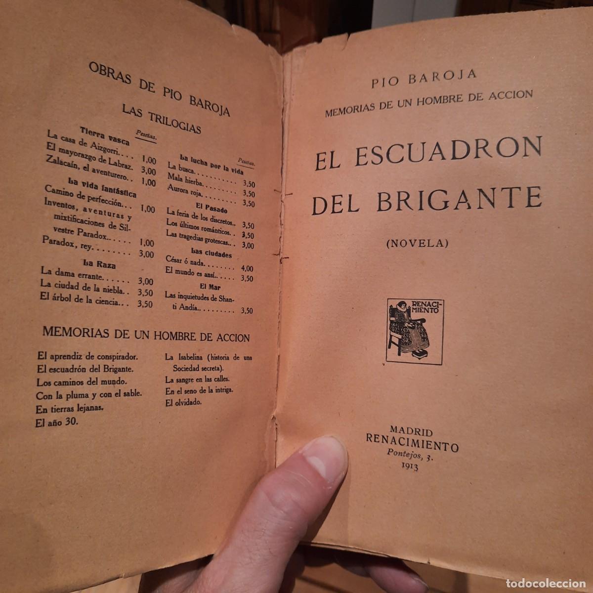 Libros antiguos: El escuadr&oacute;n del brigante, P&iacute;o Baroja - Foto 3