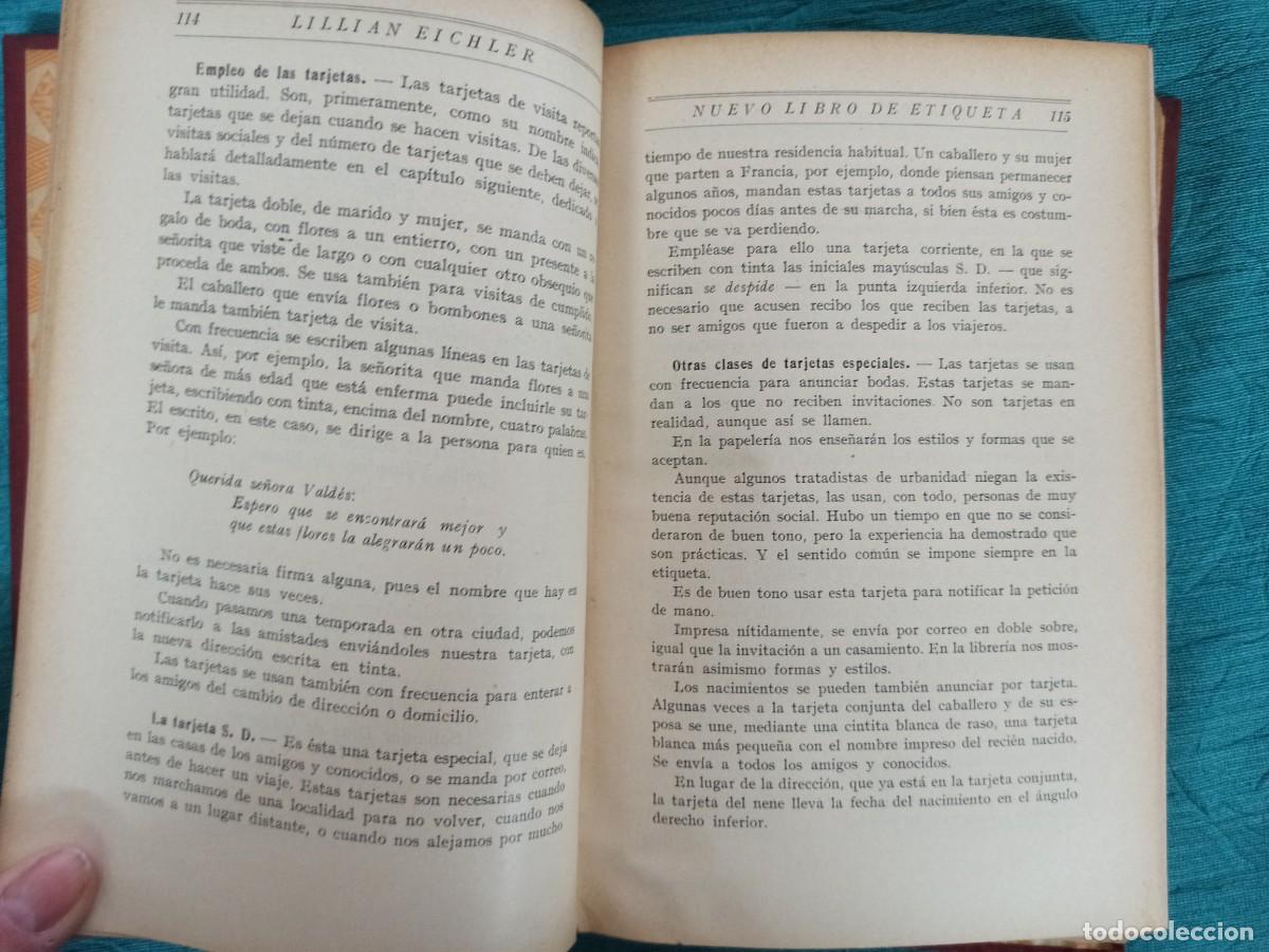 Libros antiguos: Antiguo libro Nuevo libro de Etiqueta. 1936. Ediciones El Hogar y la Moda. - Foto 5