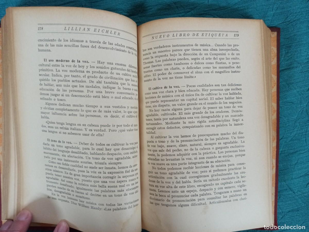 Libros antiguos: Antiguo libro Nuevo libro de Etiqueta. 1936. Ediciones El Hogar y la Moda. - Foto 6