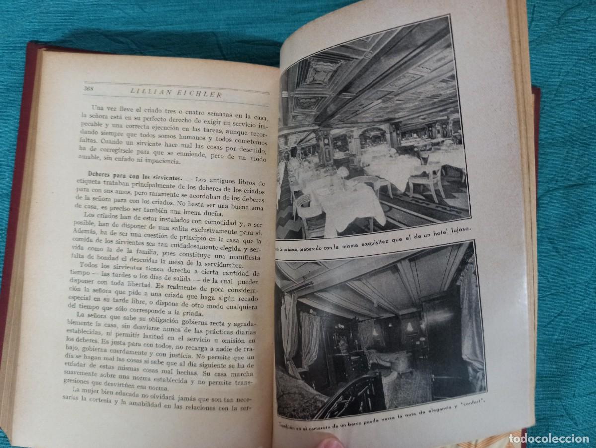 Libros antiguos: Antiguo libro Nuevo libro de Etiqueta. 1936. Ediciones El Hogar y la Moda. - Foto 7