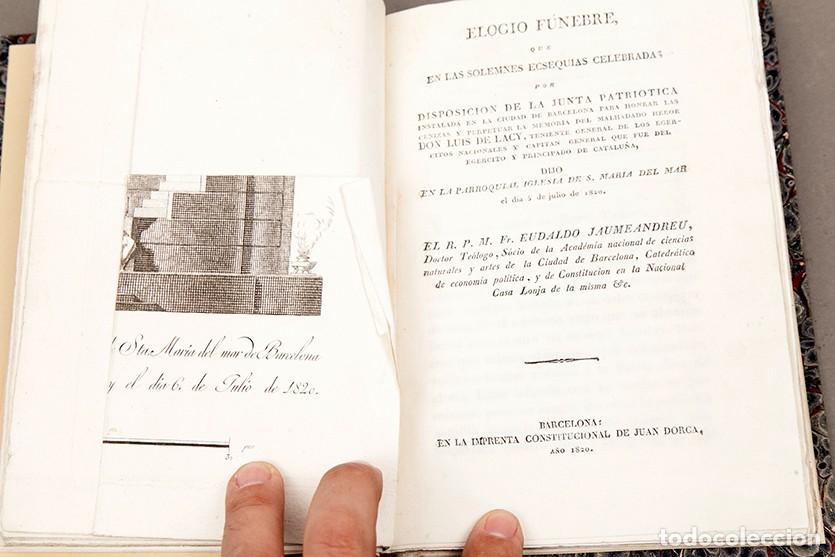 Libros antiguos: POMPA FUNEBRE DE DON LUIS LACY - 1820 - Foto 4