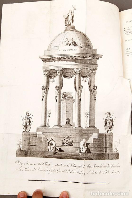 Libros antiguos: POMPA FUNEBRE DE DON LUIS LACY - 1820 - Foto 6