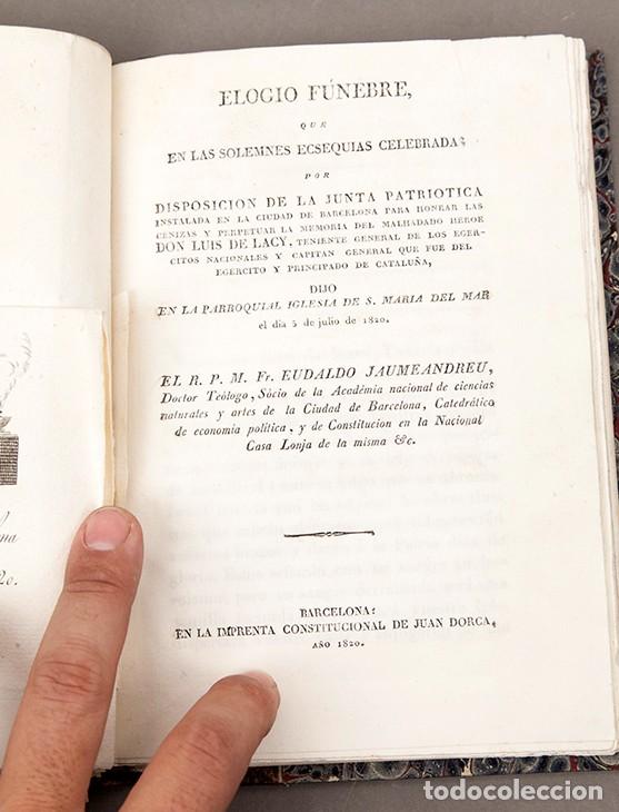Libros antiguos: POMPA FUNEBRE DE DON LUIS LACY - 1820 - Foto 7