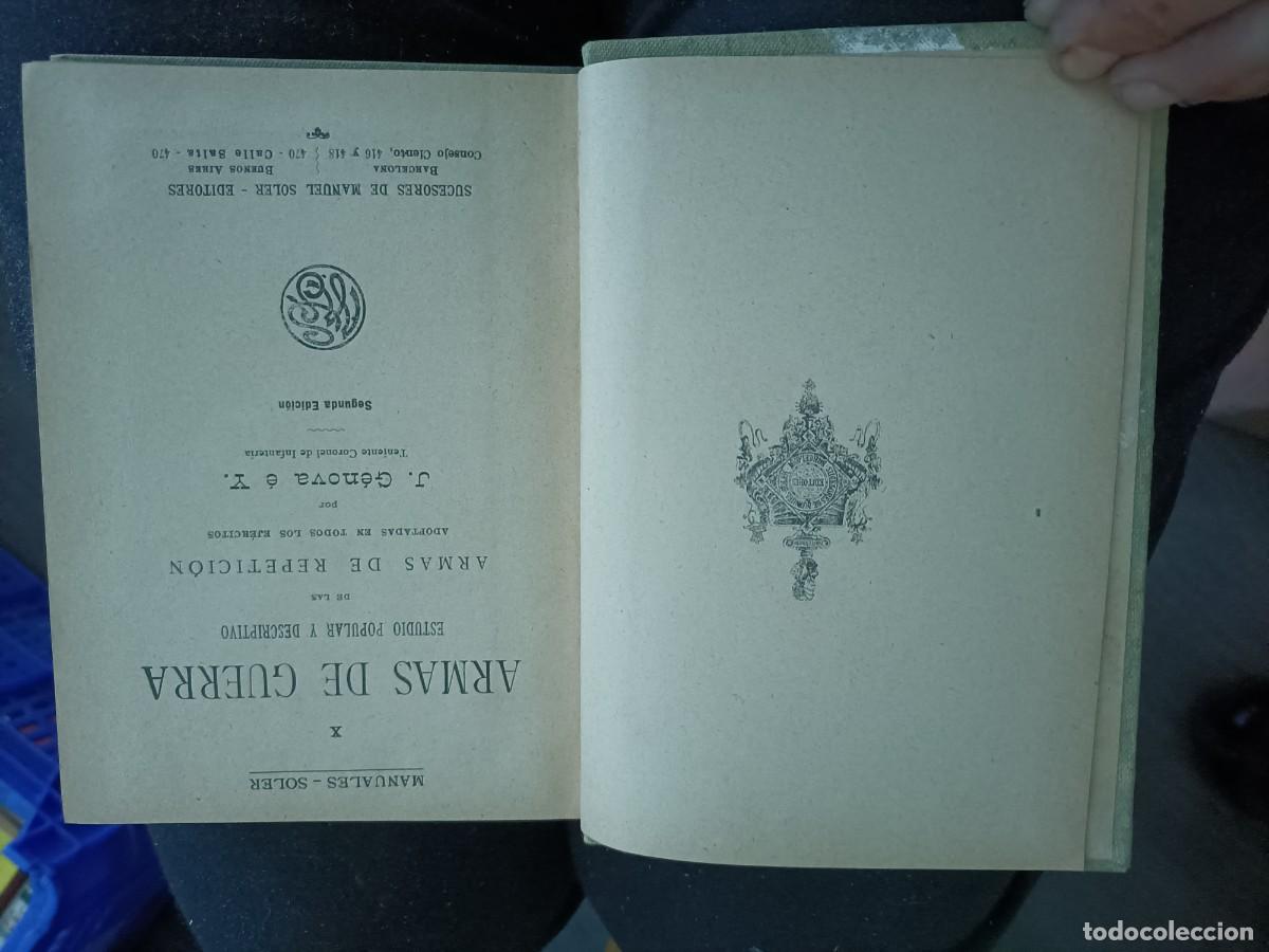 Libros antiguos: Armas de Guerra. Manuales Gallach. Sin fecha - Foto 3