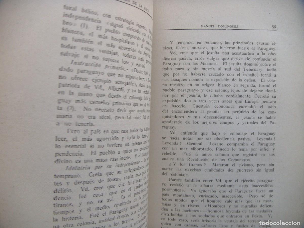 Libros antiguos: Manuel Dom&iacute;nguez: EL ALMA DE LA RAZA. Primera edicion - Foto 6
