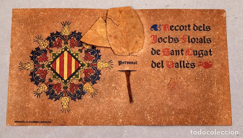 Libri antichi: JOCS FLORALS - RECORT DEL JOCS DE SANT CUGAT DEL VALLES - C. 1900