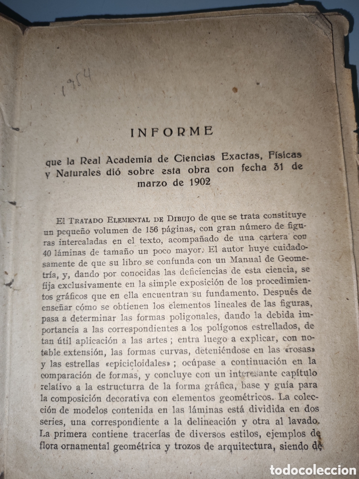 Libros antiguos: Tratado Elemental de Dibujo - Foto 2