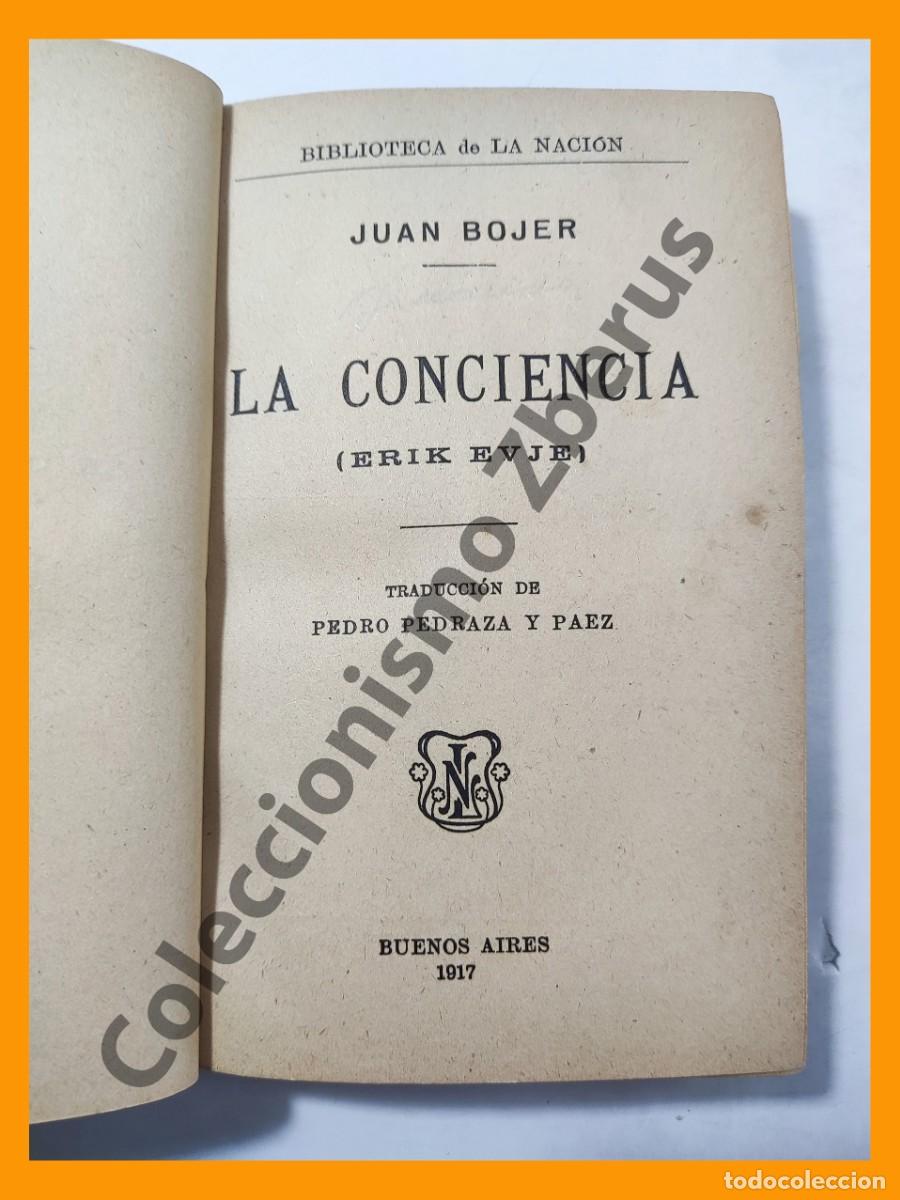 Libros antiguos: La Conciencia (Erik Evje) - Juan Bojer - Foto 2