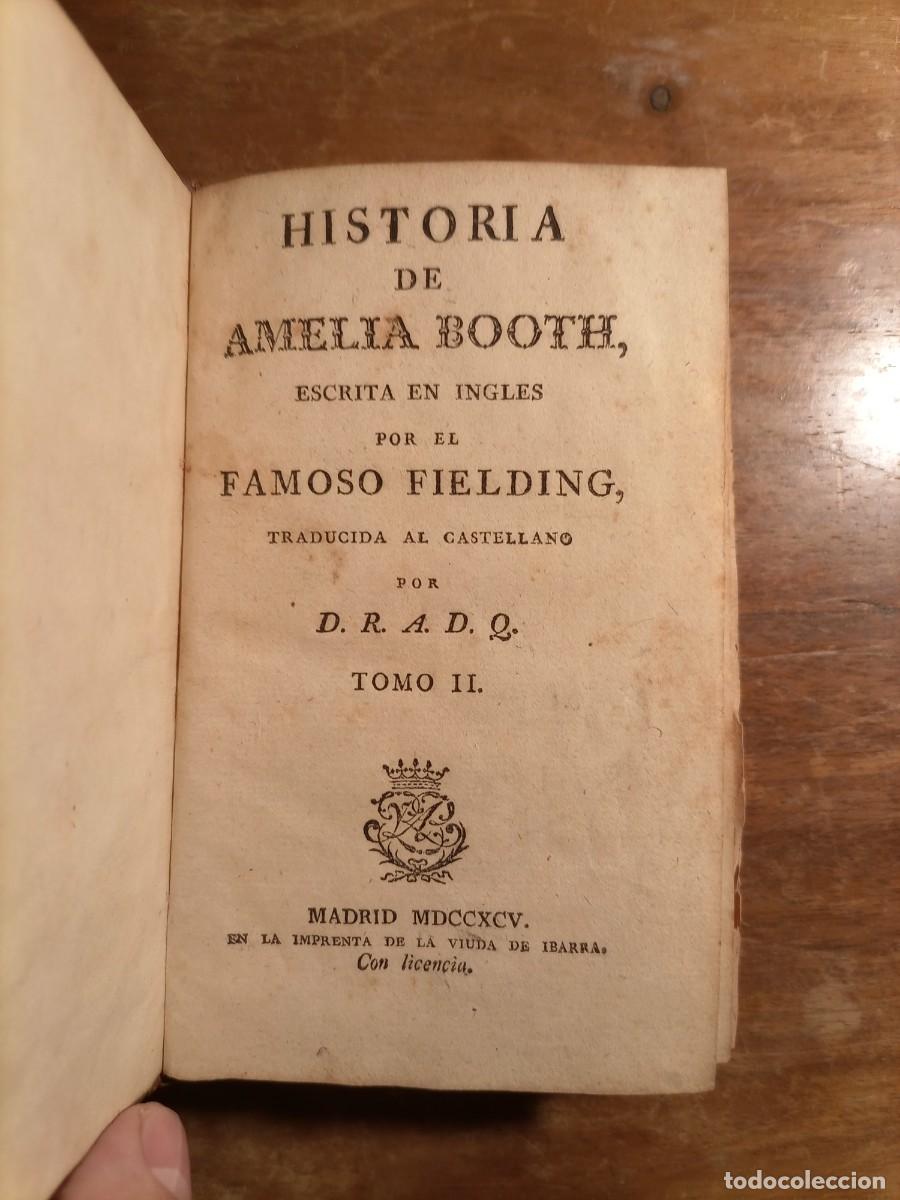 Libros antiguos: 1795 Historia de Amelia Booth - Foto 4