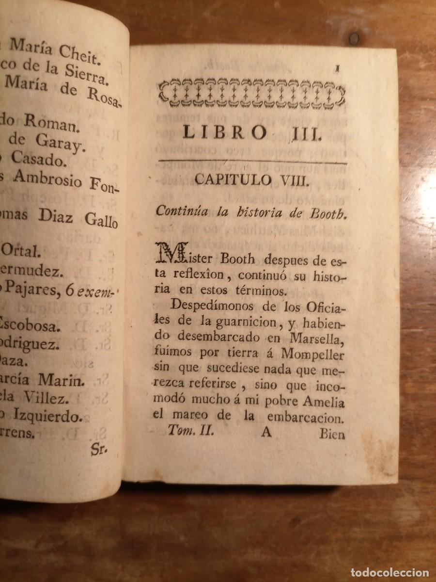 Libros antiguos: 1795 Historia de Amelia Booth - Foto 5