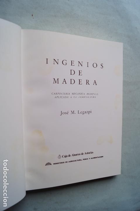 Libros antiguos: INGENIOS DE MADERA. JOSE M. LEGAZPI - Foto 2