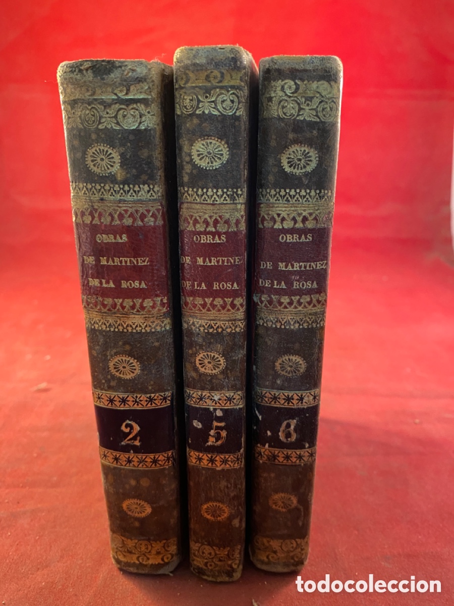 Libri antichi: OBRAS DE MART&Iacute;NEZ DE LA ROSA. 1838 Tomos 2,5 y 6