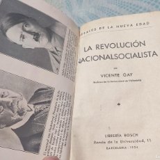 Libros antiguos: LA REVOLUCION NACIONAL-SOCIALISTA 1934, VICENTE GAY