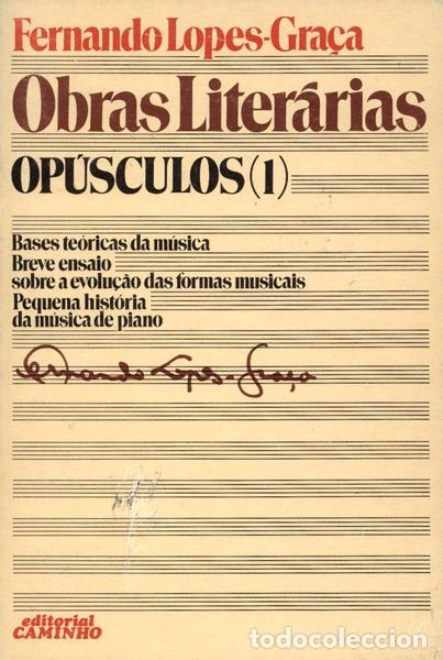 Libros antiguos: LOPES-GRA&Ccedil;A. (Fernando) - OP&Uacute;SCULOS (1). - Foto 2