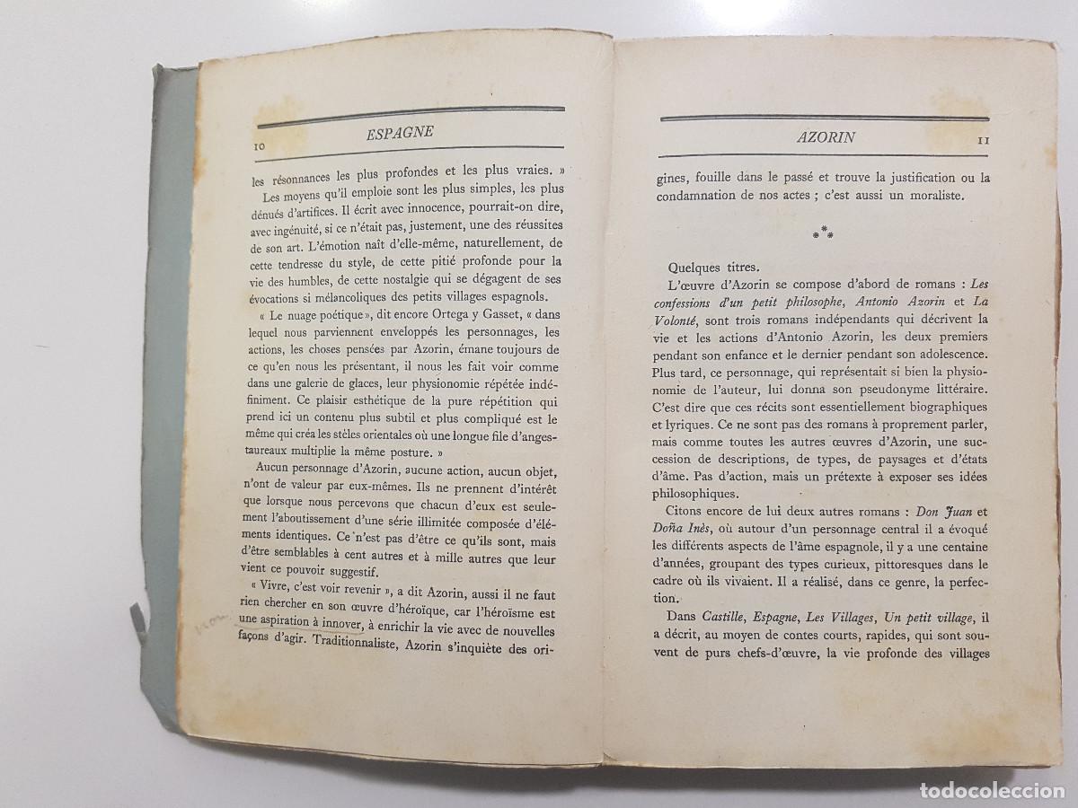 Libros antiguos: AZORIN. ESPA&Ntilde;A - ESPAGNE. EDICI&Oacute;N FRANCESA, Par&iacute;s 1929 - Foto 7