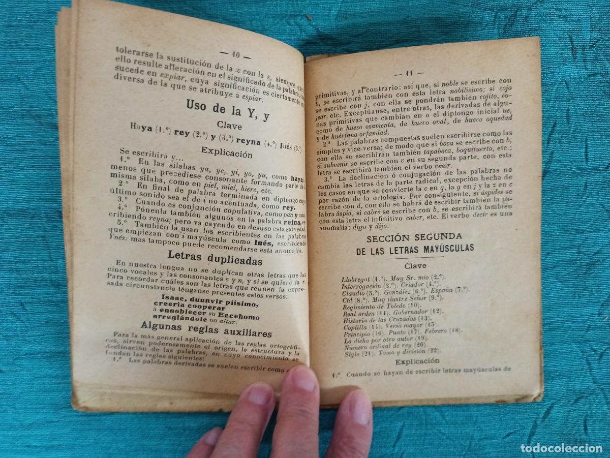 Libros antiguos: Antiguo librito Extracto de la Ortografia de las Claves. 1905. - Foto 8
