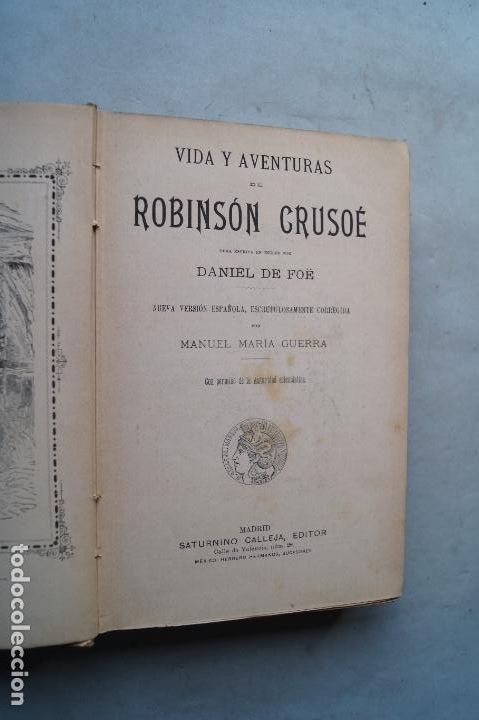 Libros antiguos: ROBINSON CRUSOE. DANIEL DE FOE - Foto 4