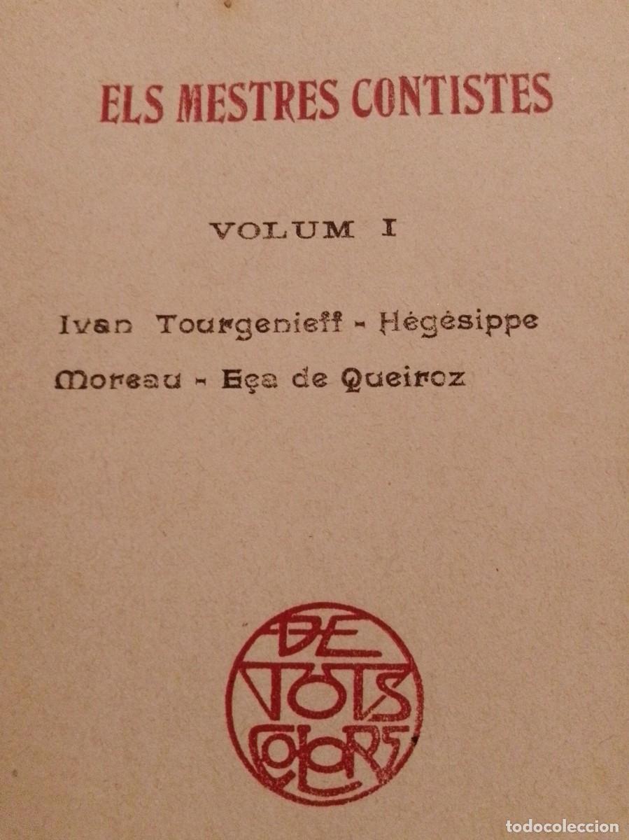 Libros antiguos: ELS MESTRES CONTISTES 1908 VOLUM 1 - Foto 1