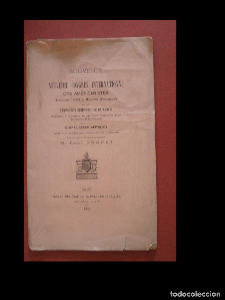 Antiquarische B&uuml;cher: Souvenir de Neuvi&egrave;me Congr&egrave;s International des Amricanistes. Tenu en 1892 &agrave; Huelva (Espagne)