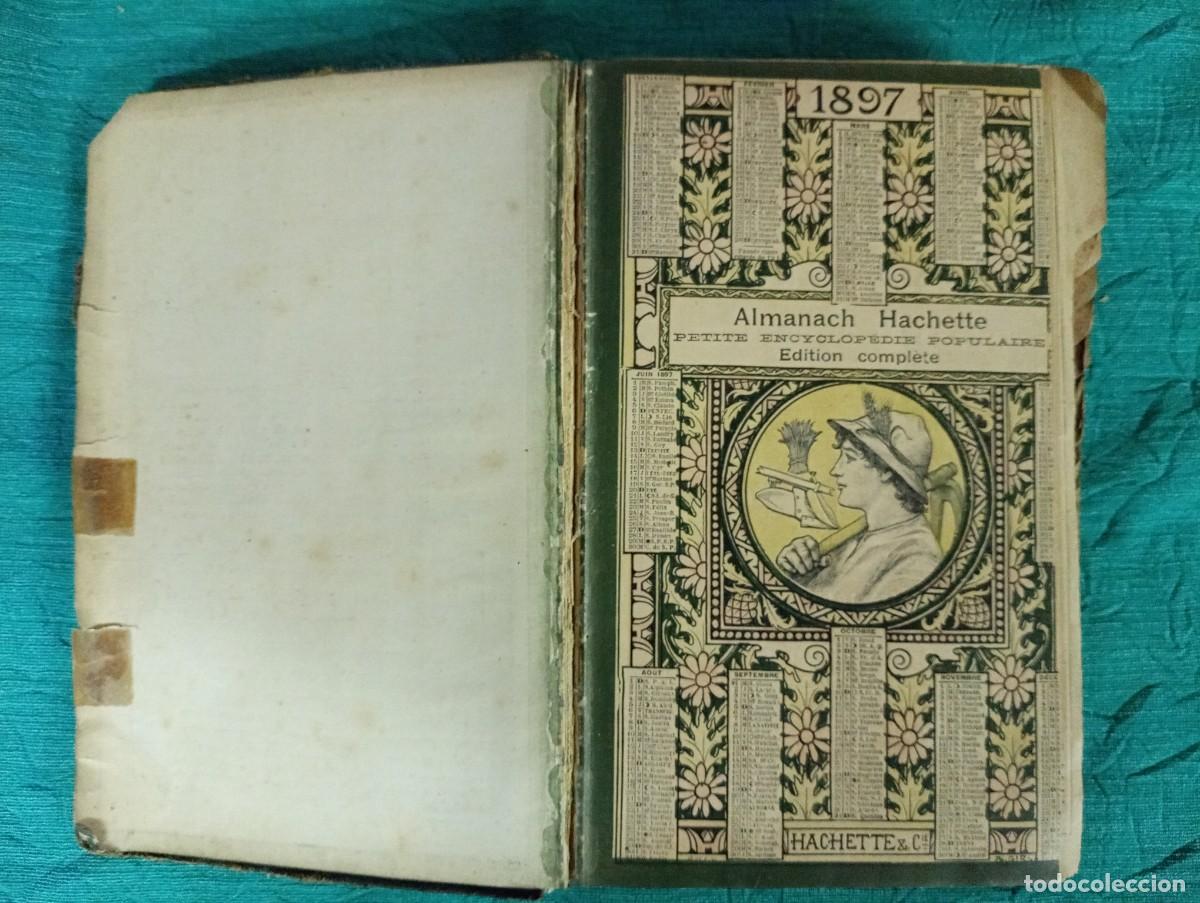 Libros antiguos: Antiguo libro ALMANACH HACHETTE 1897. Edici&oacute;n completa. - Foto 2