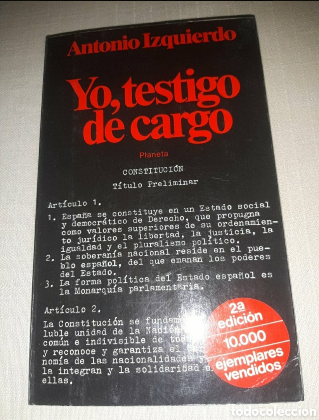 Libros antiguos: Yo, testigo de cargo - Foto 1