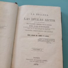 Libros antiguos: LA BELLEZA Y LAS BELLAS ARTES. JOSÉ JUNGMANN VOLUMEN II 1873
