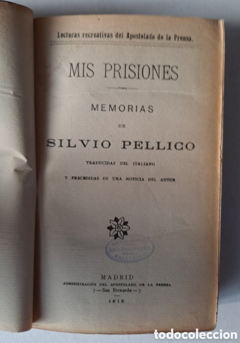 Libros antiguos: Mis prisiones - Foto 2