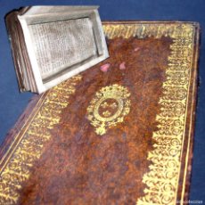 Libros antiguos: AÑO 1735 LIBRO DE CONTRABANDISTAS CON COMPARTIMENTO SECRETO ESCUDO ARMAS LOUIS-PHILIPPE D'ORLÉANS