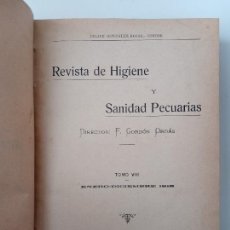 Libros antiguos: RECISTA DE HIGIENE Y SANIDAD PECUARIA. TOMO VIII. 1918. Lote 373900989